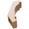Ekena Millwork 5-inch W x 14-inch D x 18-inch H Merced Rough Cedar Woodgrain TimberThane Knee Brace, Primed BRCUR05X14X18MRCRCPR - alternate 6